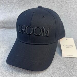 Groom Embroidered Mens Black Miss To Mrs Baseball Cap Adjustable Wedding OSFM